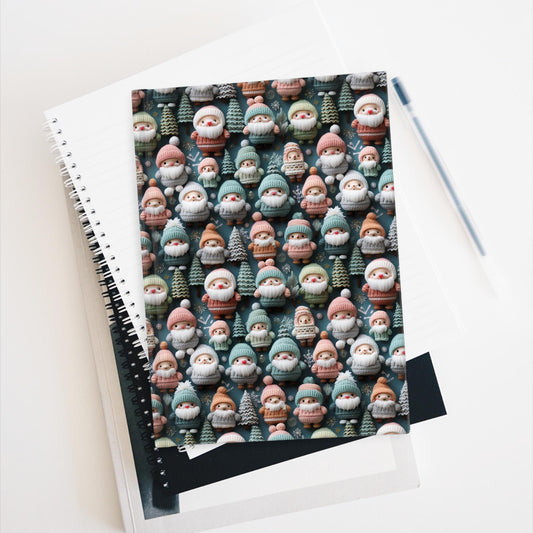 Christmas Journal - Festive Santa Design, Holiday Planner, Gift Journal, Notebook for Kids, Christmas Decor, Festive Writing