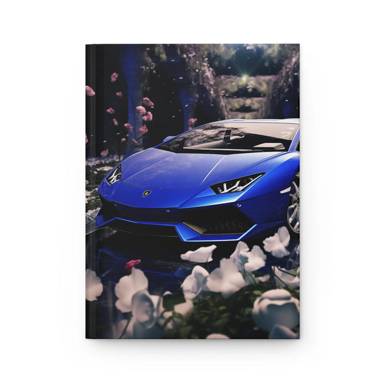 Blue Lamborghini Print Design Vibrant Floral Print Journal The Aurora Touch
