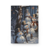 Snowman Hardcover Journal Matte, Holiday Xmas Decor Daily Diary - Christmas Gift, Notebook, Hardcover notebook, Xmas notebook The Aurora Touch