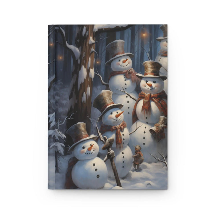 Snowman Hardcover Journal Matte, Holiday Xmas Decor Daily Diary - Christmas Gift, Notebook, Hardcover notebook, Xmas notebook The Aurora Touch