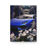Blue Lamborghini Print Design Vibrant Floral Print Journal The Aurora Touch