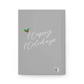 Holiday Hardcover Journal Matte - Santa Maltese Puppy, Classy Designer Gift for Student, Xmas Daily Journal The Aurora Touch