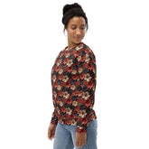 Bright Floral All-Over Pattern Sweatshirt for Women – Vibrant & Cozy Floral Sweatshirt for Every Season The Aurora Touch