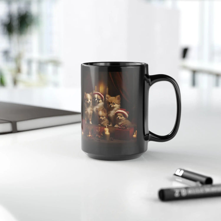 Chihuahua Holiday Mug, 15oz, Chihuahua design, Puppy Portrait, Dog Lover, Coffee Mug, Xmas gift, Personalized gift, Gift for Aunt The Aurora Touch