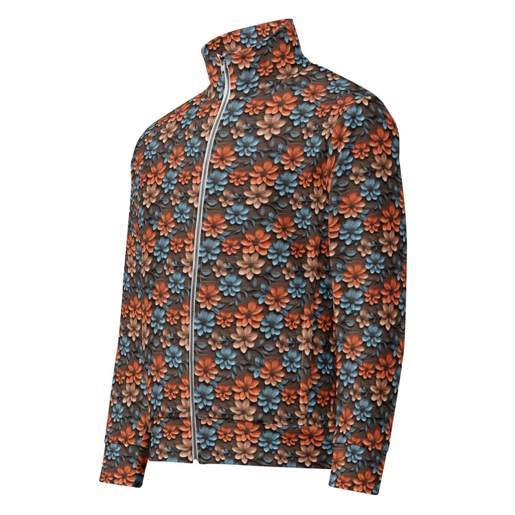 Beautiful Floral Pattern Female Unisex Track Jacket – Stylish & Comfortable Sportswear for Every Season