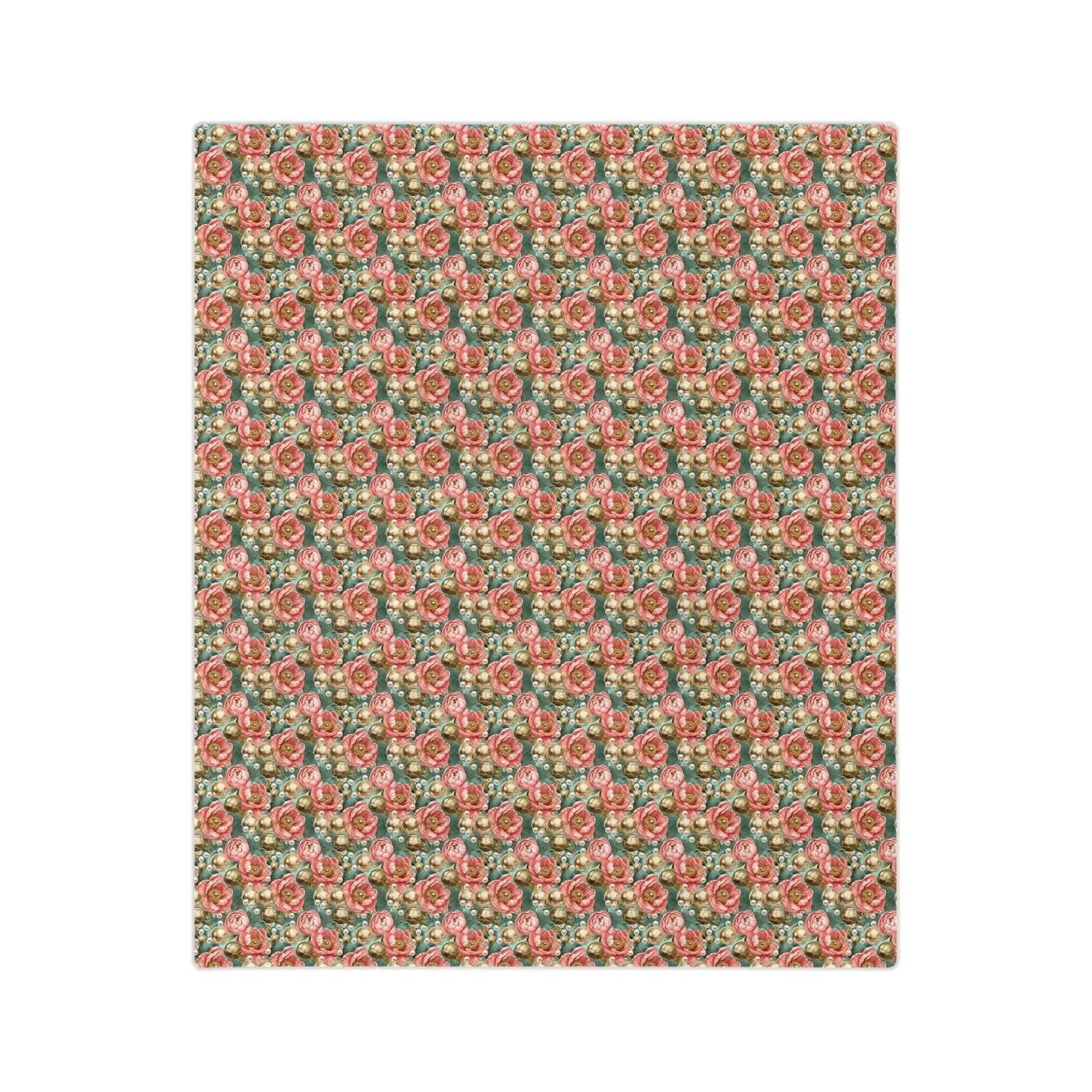 Cozy Floral Velveteen Microfiber Blanket, Soft Throw for Home Decor, Perfect Gift for Birthdays, Weddings, and Holidays, Bedspread, Picnic
