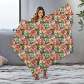 Cozy Floral Velveteen Microfiber Blanket, Soft Throw for Home Decor, Perfect Gift for Birthdays, Weddings, and Holidays, Bedspread, Picnic The Aurora Touch