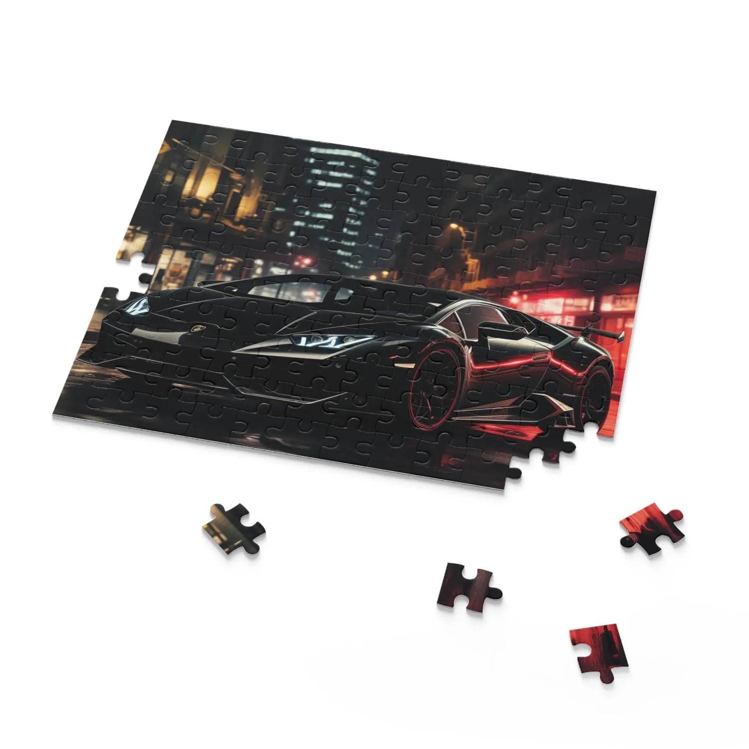 Luxury Sports Car Puzzle, Ideal Gift for Enthusiasts, 120-500 Piece Options, Perfect for Game Night, Auto Lovers, Home Decor, Lamborghini The Aurora Touch