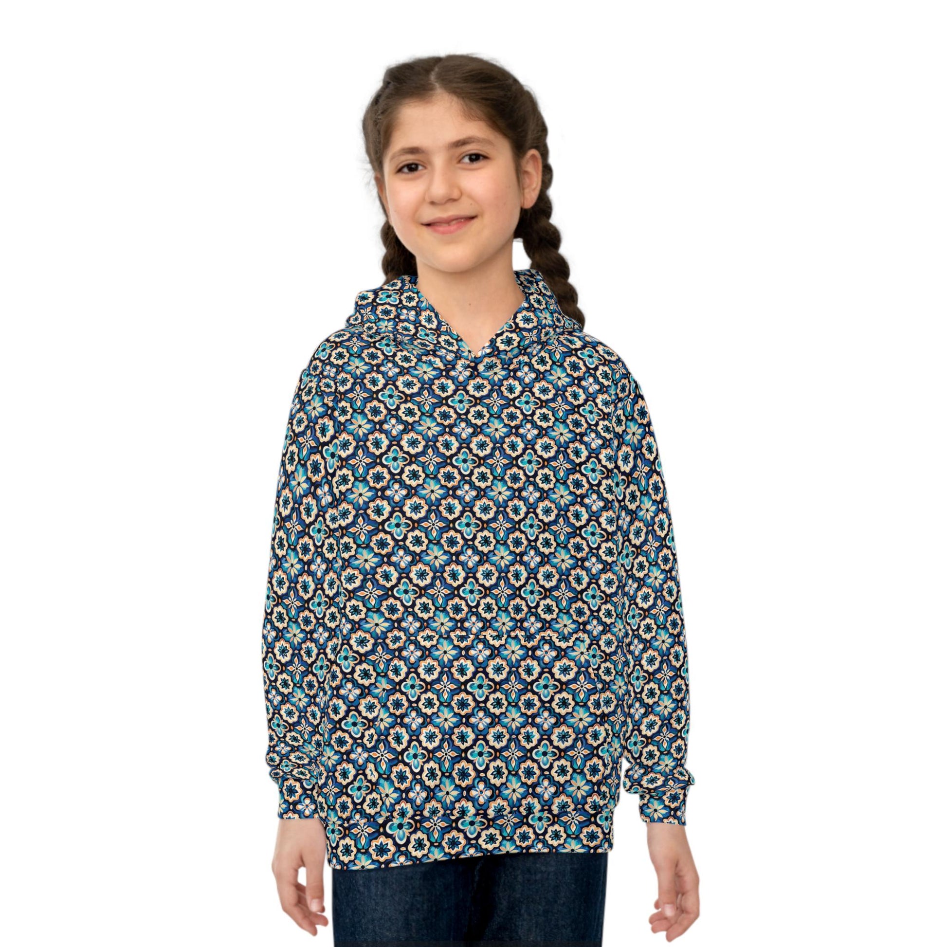 Cute Floral Children's Hoodie, Cozy Sweatshirt for Kids, Spring Gift, Birthday Present, Everyday Wear, Unique Hoodie Design