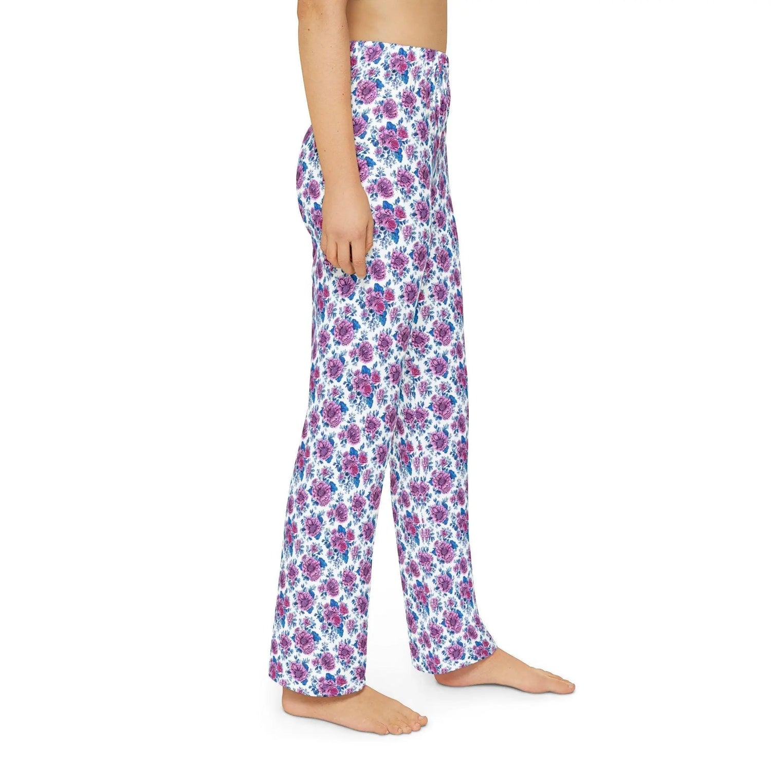 Floral Kids Lounge Pants - Cozy Sleepwear, Play Pants, Gifts for Birthdays, Summer Vibes, Relaxing Days, Holiday Pajama Pants, girl The Aurora Touch