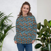 Warm Vibrant 3D Floral All Over Print Hoodie for Women - Stylish Cozy, Perfect for Fall & Winter