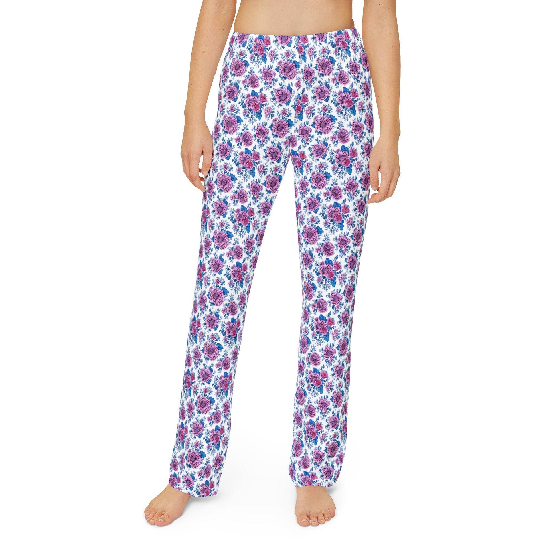 Floral Kids Lounge Pants - Cozy Sleepwear, Play Pants, Gifts for Birthdays, Summer Vibes, Relaxing Days, Holiday Pajama Pants, girl