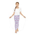 Floral Youth Full-Length Leggings, Stylish Girls Leggings, Comfortable Activewear, Trendy Spring Outfit, Gift for Young Girls The Aurora Touch