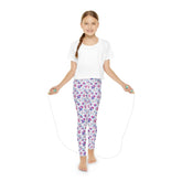 Floral Youth Full-Length Leggings, Stylish Girls Leggings, Comfortable Activewear, Trendy Spring Outfit, Gift for Young Girls