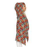 Colorful Floral Youth Hooded Towel - Fun and Cozy for Kids, Pool Days, Beach Trips, Summer Fun, Birthday Gifts, Bath Time The Aurora Touch
