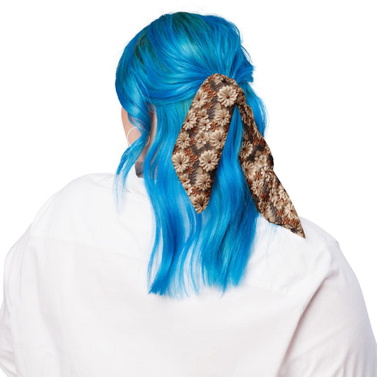 Stylish Floral All-over print bandana, floral fashion style print scarf