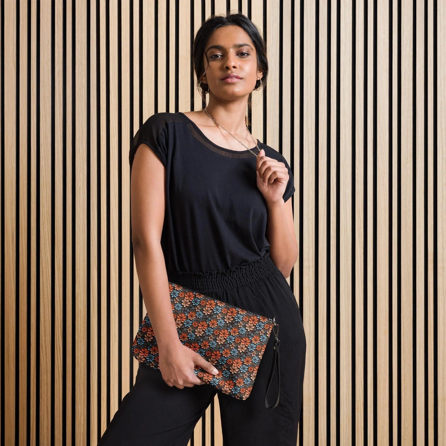 Warm Flowers All-Over Print Stylish Crossbody Bag - Unique Floral Print, Trendy and Functional Bag, Perfect for Daily Use, Gift for Her The Aurora Touch