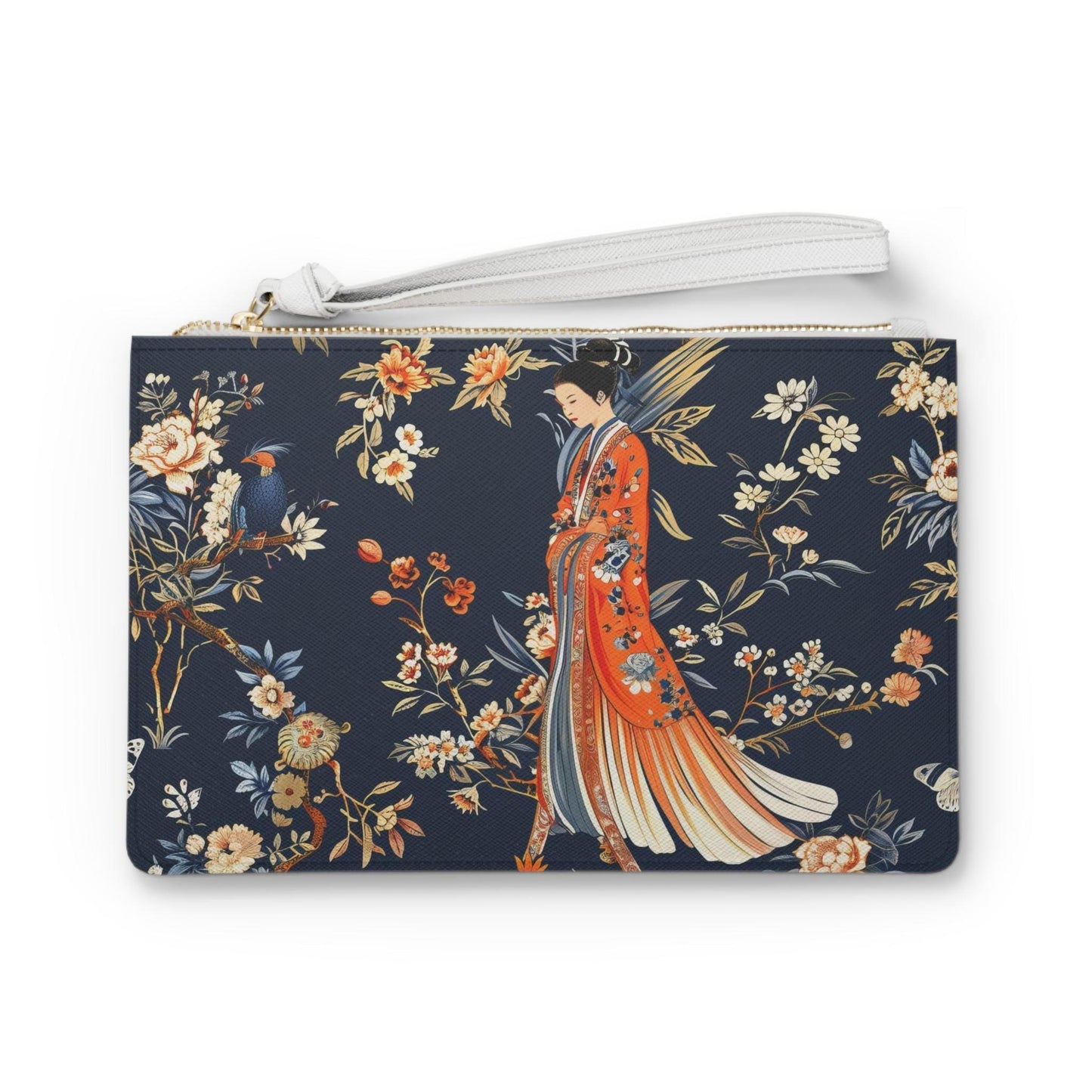 Elegante bolso de mano floral, elegante bolso de noche, bolso de mano de diseño japonés, accesorio para mujer, regalo perfecto para ella.