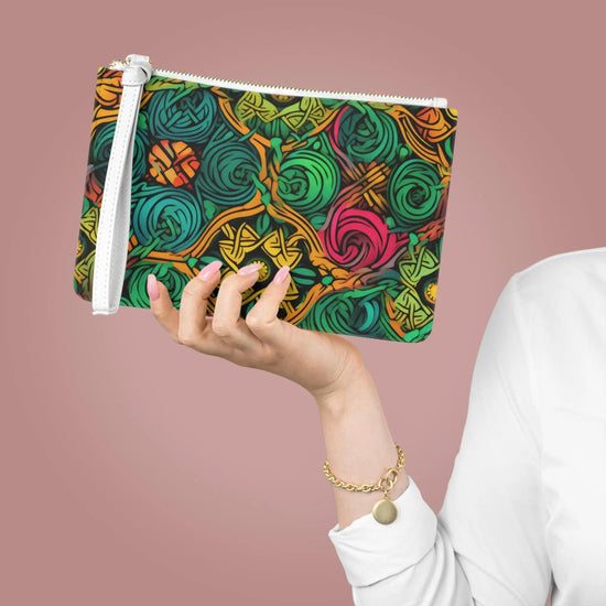 Colorful Boho Clutch Bag for Festivals, Date Night, Stylish Accessory, Gifts for Her, Summer Outings, Handmade Pouch The Aurora Touch