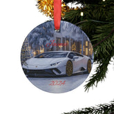 Personalized Car Lover Acrylic Ornament with Ribbon, Holiday Decor, Custom Name Gift, Unique Car Decoration, Christmas Keepsake, 2024 Decor The Aurora Touch