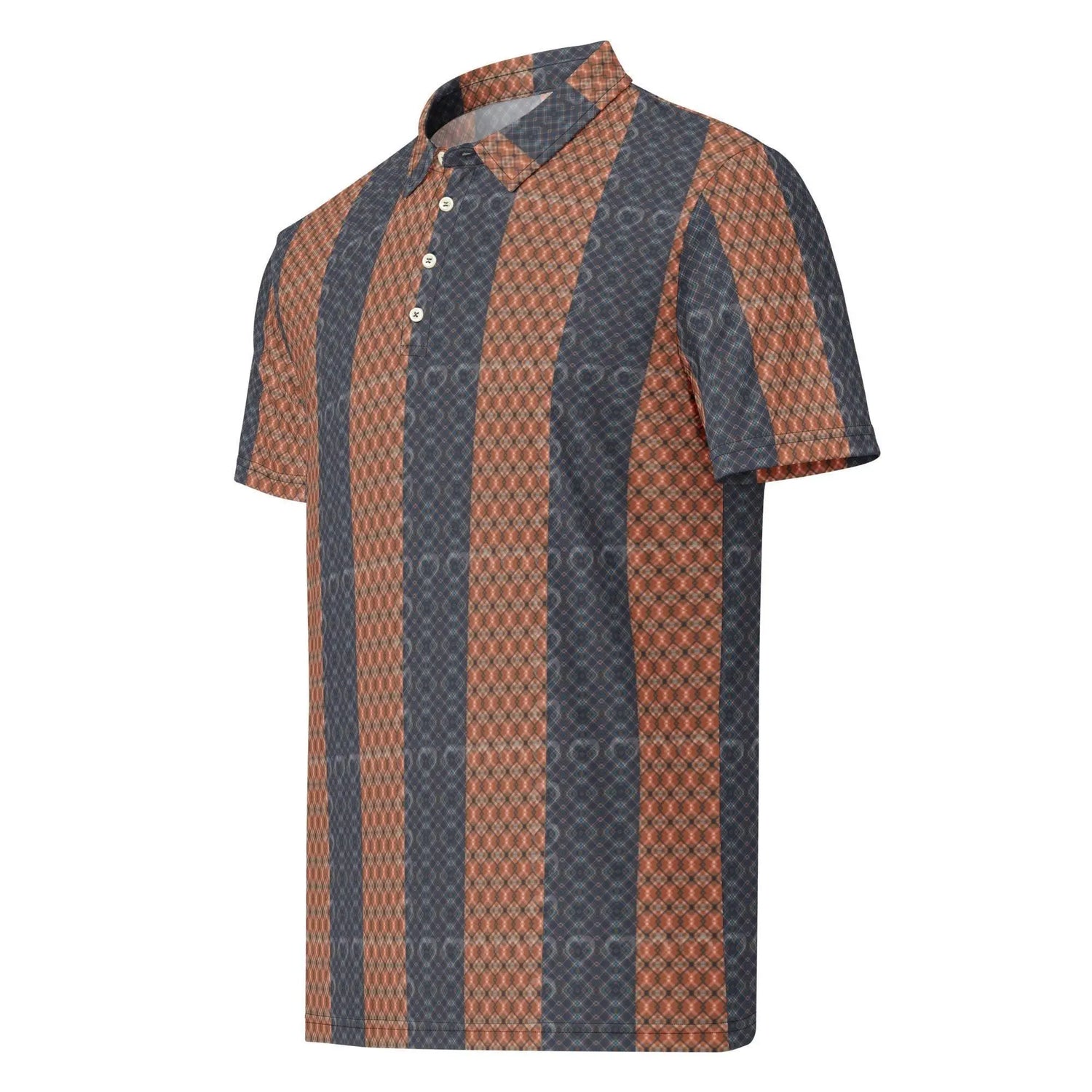 Men’s All-Over Print Slim Fit Polo | Stylish Trendy Design | Pattern Shirt | Comfortable Fabric | Fashionable Polo for Casual & Dressy Looks The Aurora Touch