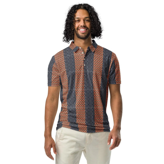 Men’s All-Over Print Slim Fit Polo | Stylish Trendy Design | Pattern Shirt | Comfortable Fabric | Fashionable Polo for Casual & Dressy Looks The Aurora Touch