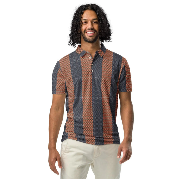 Men’s All-Over Print Slim Fit Polo | Stylish Trendy Design | Pattern Shirt | Comfortable Fabric | Fashionable Polo for Casual & Dressy Looks