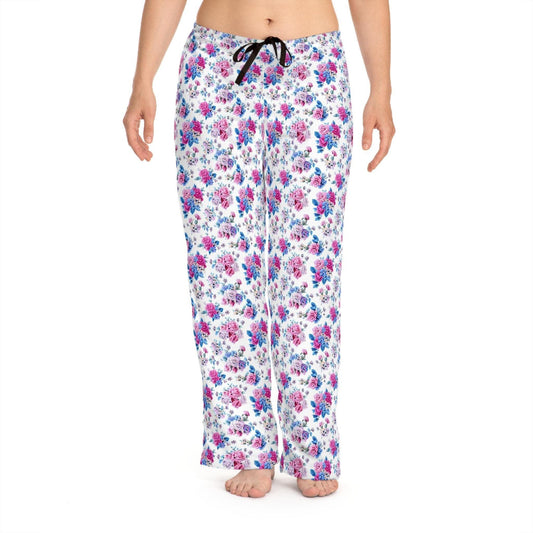 Floral Women's Pajama Pants, Cozy Sleepwear, Perfect for Relaxing, Ideal for Gift Giving, Spring and Summer Nights