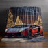 Lamborghini Holiday Velveteen Plush Blanket, Luxury blankets, Xmas Blankets, Bedroom Blanket, Couch Throw, Boys Bedroom, Car Lover Gift The Aurora Touch