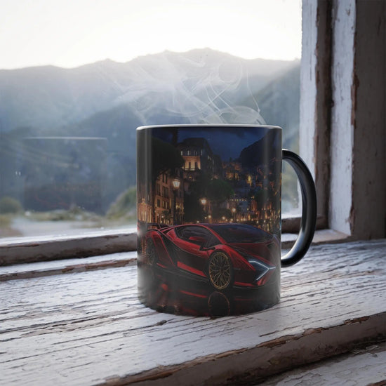 Color Morphing Mug: Perfect Gift for Car Enthusiasts, Unique Coffee Mug, Stylish Kitchen Decor, Birthday Gift, Personalized Drinkware The Aurora Touch