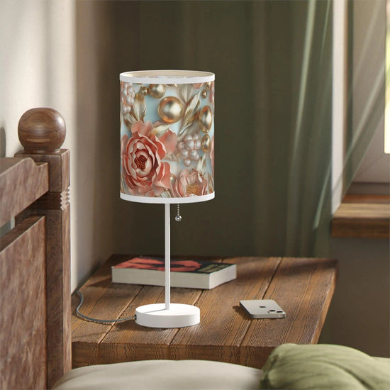 Floral Table Lamp, Elegant Decor, Bedside Lighting, Home Gift, Bedroom Decoration, Modern Lighting Fixture, Flower Design The Aurora Touch