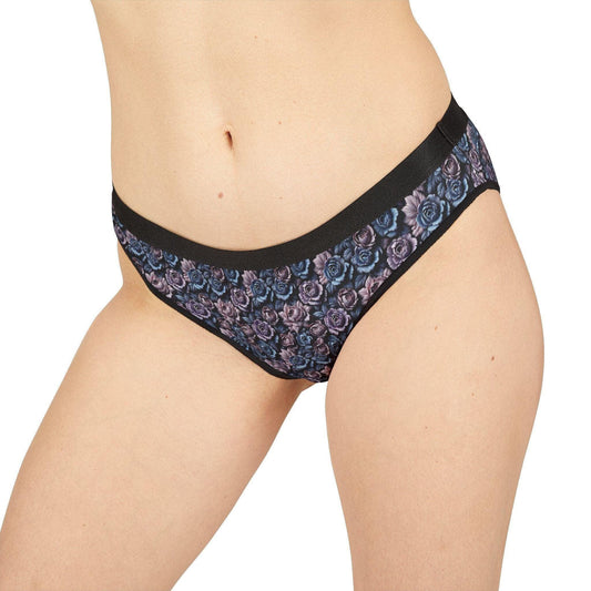 Floral Rose Print Women's Underwear, Cute Lace Briefs, Gift for Her, Everyday Comfort, Women's Lingerie, Valentine's Day Gift