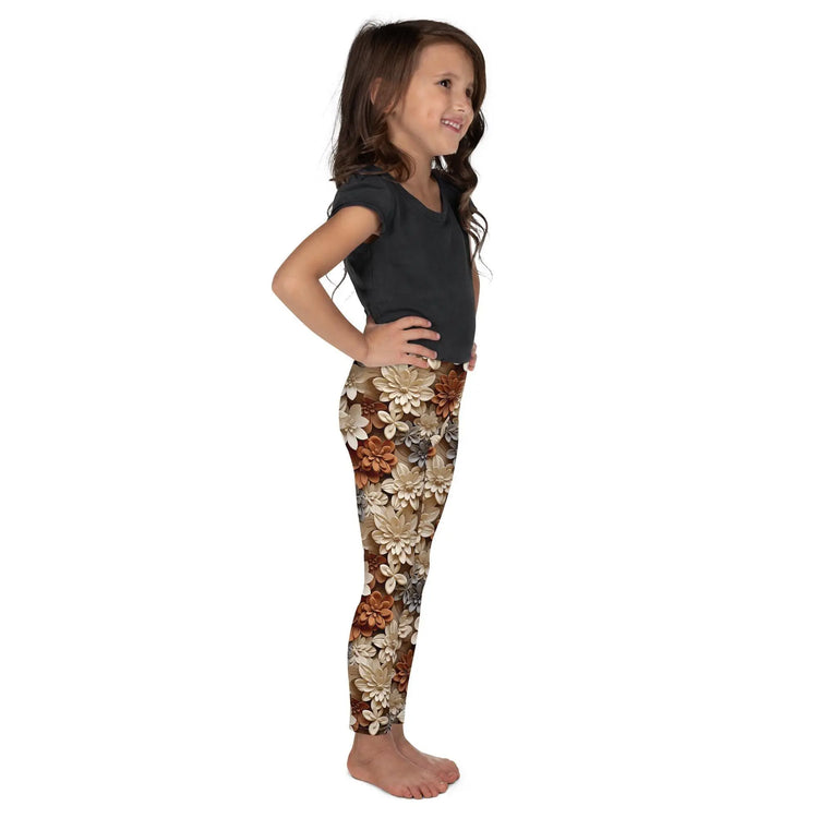 Whimsical Floral All-Over Print Leggings for Kids - Soft, Stylish, and Comfortable! The Aurora Touch