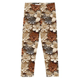 Whimsical Floral All-Over Print Leggings for Kids - Soft, Stylish, and Comfortable!