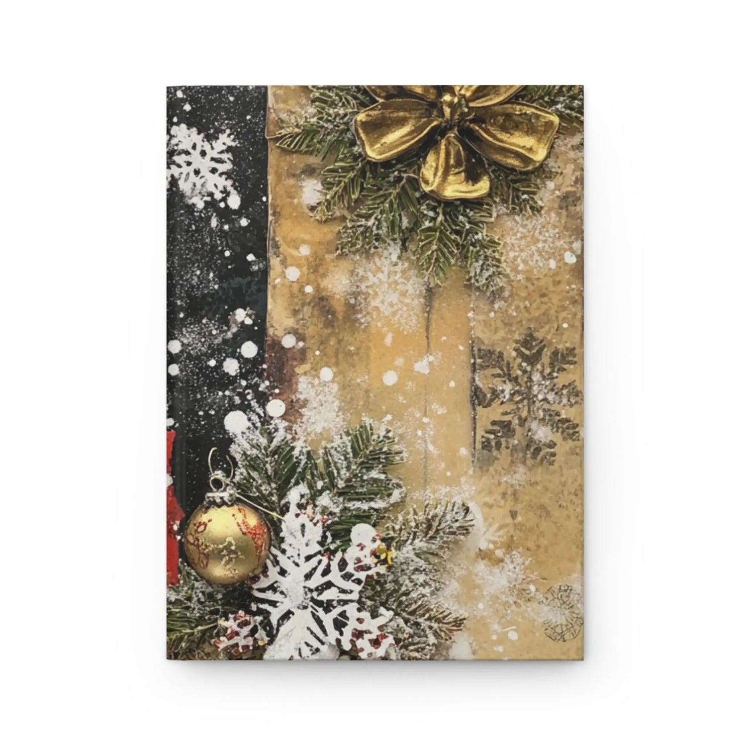 Festive Cat Hardcover Journal, Cute Christmas Notebook, Holiday Gift, Planner for Cat Lovers, Winter Journal, Seasonal Diary The Aurora Touch