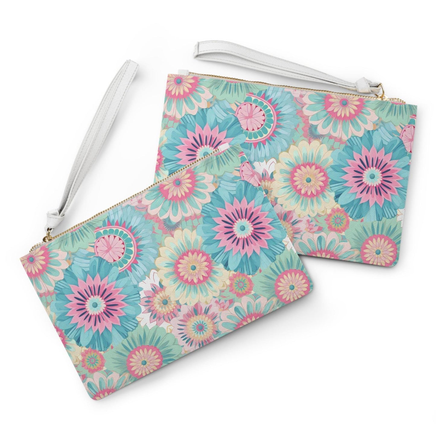 Floral Clutch Bag, Spring Accessory, Summer Tote, Unique Gift, Travel Organizer, Stylish Wristlet, Festival Essentials