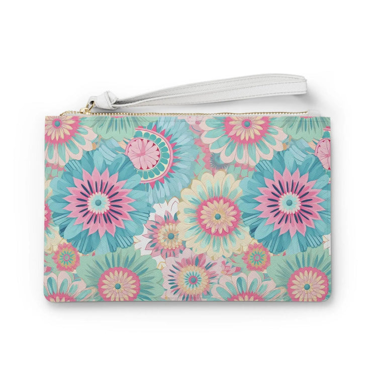 Floral Clutch Bag, Spring Accessory, Summer Tote, Unique Gift, Travel Organizer, Stylish Wristlet, Festival Essentials The Aurora Touch