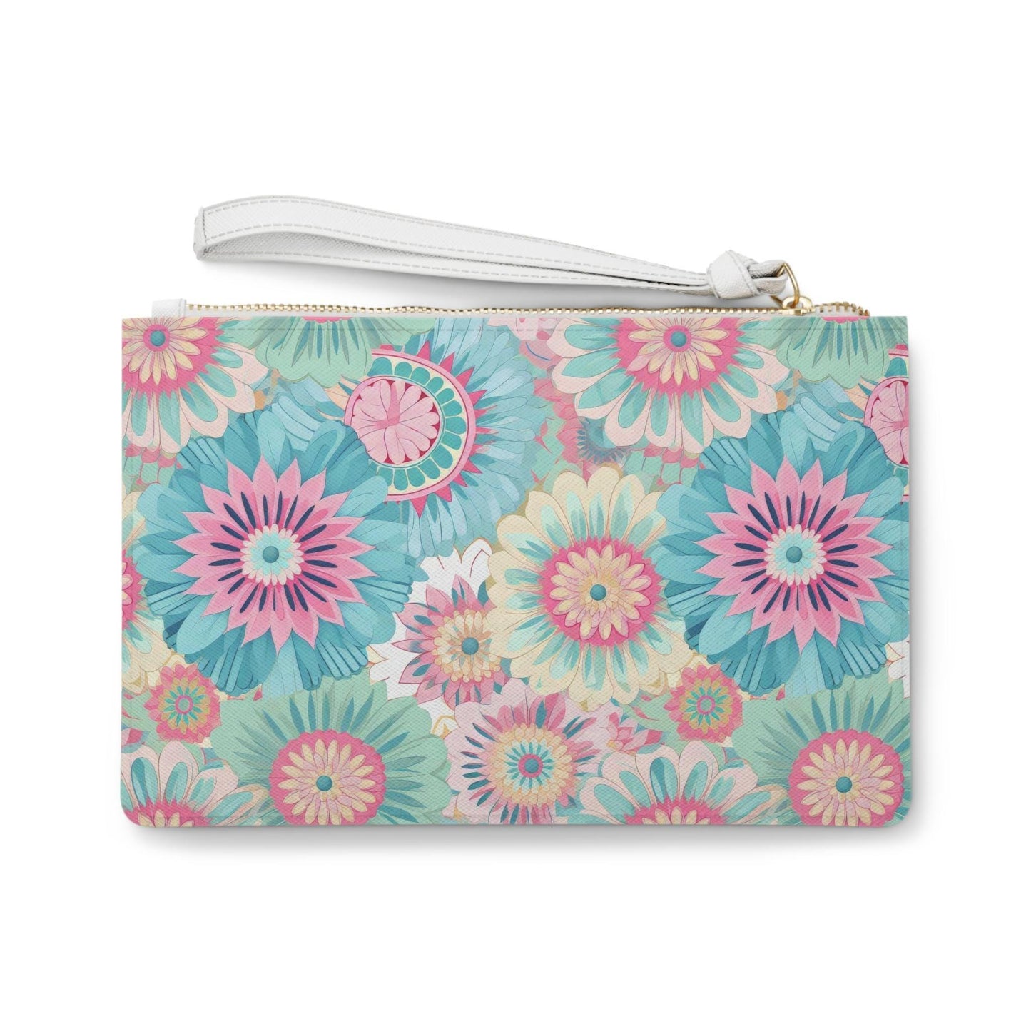 Floral Clutch Bag, Spring Accessory, Summer Tote, Unique Gift, Travel Organizer, Stylish Wristlet, Festival Essentials