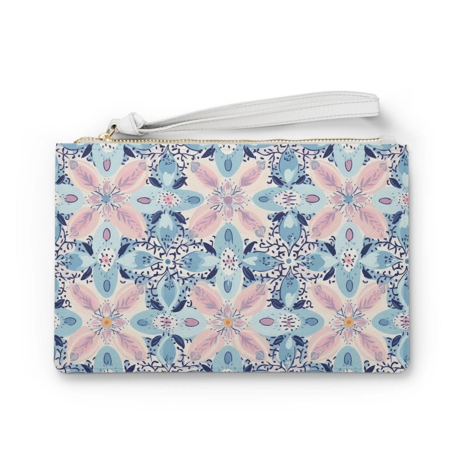Floral Clutch Bag, Elegant Wristlet, Summer Purse, Travel Accessory, Special Occasion Gift, Boho Chic Handbag The Aurora Touch