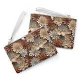 Elegant Floral Clutch Bag, Stylish Wristlet for Weddings, Parties, Everyday Use, Perfect Gift for Her, Boho Chic Accessory The Aurora Touch