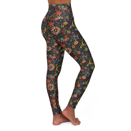 Bohemian High Waisted Yoga Leggings, Comfortable Activewear Tights, Fit for Yoga, Pilates, Fitness, Dance, Workout The Aurora Touch