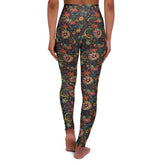 Bohemian High Waisted Yoga Leggings, Comfortable Activewear Tights, Fit for Yoga, Pilates, Fitness, Dance, Workout