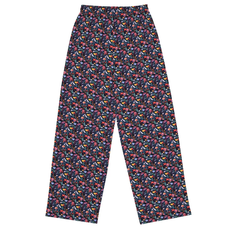 Vibrant Women’s All-Over Print Wide-Leg Pants - Colorful, Comfortable, and Chic