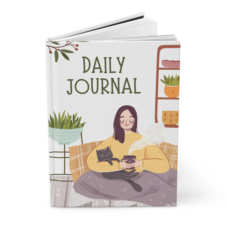 Cozy Daily Journal, Perfect for Self-Reflection, Mindfulness, Cat Lovers, Gift for Writers, Creative Expression The Aurora Touch