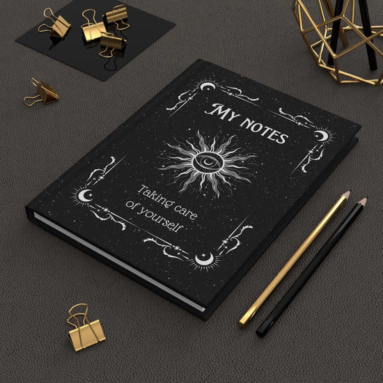 Mystical Self-Care Hardcover Journal - Spiritual Notebook, Daily Planner, Writing Journal, Gift for Students, Journaling The Aurora Touch
