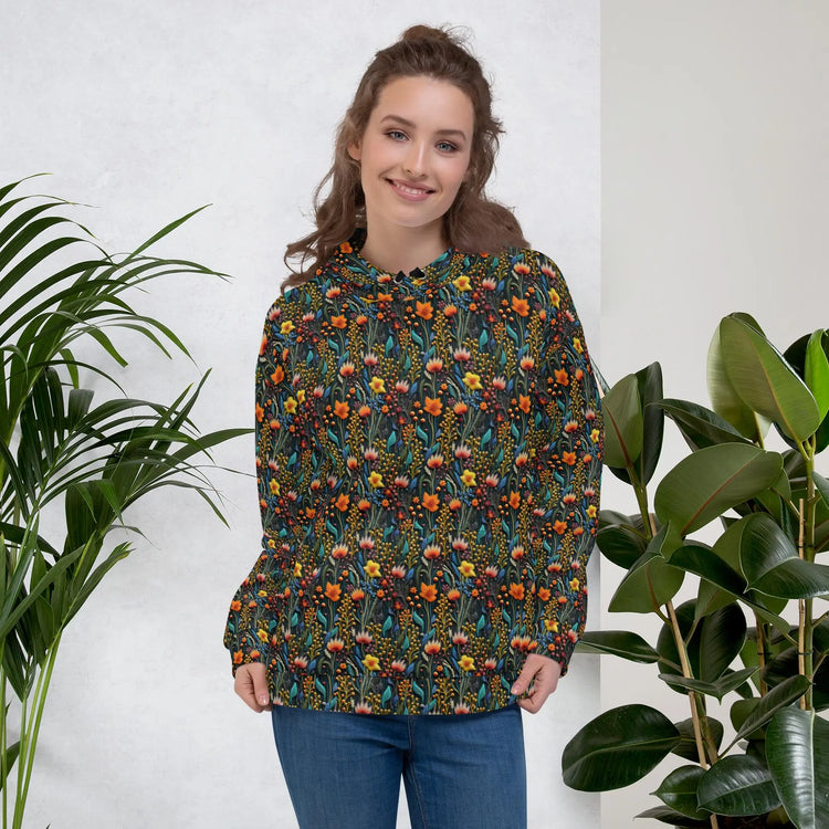 Ultra Comfy All Over Print Hoodie - Chic & Stylish Women&