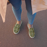 Stylish All Over Print Vibrant Women’s Slip-On Canvas Shoes - Unique Artistic Footwear for Every Occasion