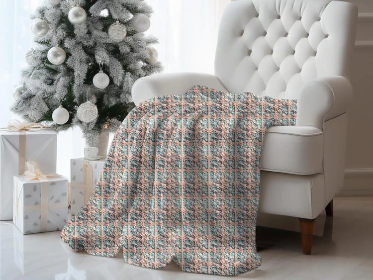 Victorian Style 3D Velveteen Plush Blanket Throw - Soft Cozy Home Decor, Warm Winter Gift, Luxury Bedding, Elegant Couch Accent, Unique The Aurora Touch