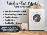 Victorian Style 3D Velveteen Plush Blanket Throw - Soft Cozy Home Decor, Warm Winter Gift, Luxury Bedding, Elegant Couch Accent, Unique
