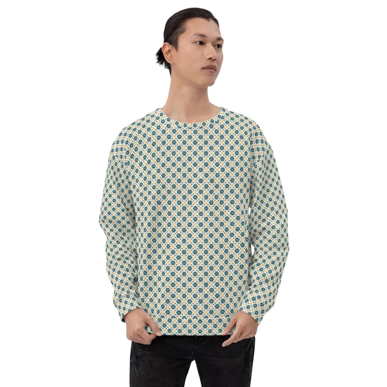 Men’s All-Over Print Casual Sweatshirt | Fashionable Unisex Pullover | Trendy Graphic Hoodie | Cozy, Comfortable & Stylish Sweatshirt
